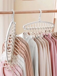 1 件多功能 360° 旋转衣架，衣柜整理衣架，节省空间的螺旋塑料衣架，可容纳 11 件衣服，适合家庭、宿舍和旅行 - 可折叠用于裤子、衬衫和裙子、家居、卧室装饰，适合秋季、假期
