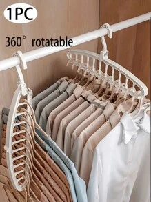 1 件多功能 360° 旋转衣架，衣柜整理衣架，节省空间的螺旋塑料衣架，可容纳 11 件衣服，适合家庭、宿舍和旅行 - 可折叠用于裤子、衬衫和裙子、家居、卧室装饰，适合秋季、假期