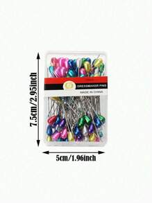 100pcs Handmade Colorful Positioning Pins For Sewing And Bedding - Easy To Use And Durable - Multicolor - View 3