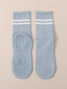 Women Anti-Slip Yoga Socks, Mid-Calf Silicone Grip Socks For Pilates, Fitness, Indoor Exercise - Multicolor - View 17