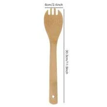6pcs/1PC Wooden Utensils, Wooden Spoons For Cooking Bamboo Utensil Set, Apartment Essentials Wood Spatula Spoon Nonstick Kitchen Utensil Set, Premium Quality Housewarming Gifts Wooden Utensils For Everyday Use,School Supplies