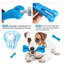 Soft Rubber Dog Toothbrushes Puppy Chew Toys Dog Brush Stick 360 Degree Teeth Cleaning Toothpaste For Small Dogs Pet Toothbrush