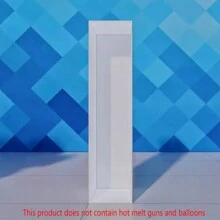 1 件装字幕字母马赛克大字母气球框架适用于生日派对婚礼背景装饰周年装饰预切大泡沫板（不含气球或热熔枪） - 白色 - 查看 28