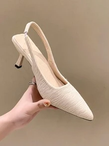 Women's Spring High Heels, Fashionable Versatile Work Shoes, French Summer Sandals