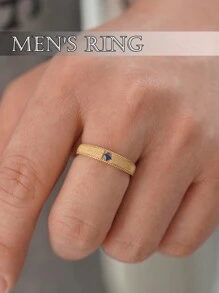 1 pieza Anillo de pareja de plata de ley 925 con diseño de rombo, regalo de San Valentín apto para uso diario de mujeres, joyería de compromiso y boda para San Valentín