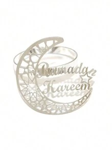 12 قطعة/6 قطع/2 قطعة من أطواق مناديل رمضان بشكل هلال