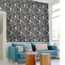 1 Roll Stone Brick Peel And Stick Wallpaper: Waterproof Textured Brick Wallpaper For Accent Walls And Cabinets Self-Adhesive, Removable, Modern Wallpaper For Home Decoration Room Decor Wall Decor Bathroom Decor Bedroom Decor Room Decoration Stuff Living Room Decor House Decor Home Decor Living Room Wall Paper Stickers Wall Stickers Wall Sticker