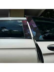 2pcs Sci-Fi Themed Car B-Pillar Decals - Durable Vinyl, Semi-Matte Finish, Easy Apply & Waterproof, Perfect For Exterior Customization - Multicolor - View 4