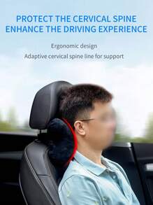 1pc/2pcs Car Headrest Neck Pillow, Car Seat Cervical Pillow, Pair Of Car Interior Pillows, All-Season Plush Throw Pillow, Car Interior Accessories - Multicolor - View 6