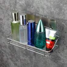 Stainless Steel Bathroom Storage Shelf Punch-Kitchen Bathroom Toilet Wall Hanging Storage Rack