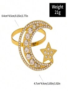 12 件/套、6 件/套、2 件/套 新月餐巾环 - 銀色 - 查看 2