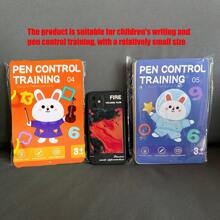 Conjunto de cuadernos mágicos reutilizables Montessori para niños: Entrenamiento de control de bolígrafo y libro de ejercicios educativos de dibujo, con bolígrafo borrable y recambios, desarrollo de habilidades de escritura temprana, juguetes Montessori, juguetes para niños, útiles escolares