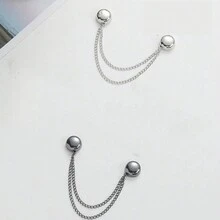 1 pieza/2 piezas/4 piezas Clips magnéticos para dobladillo, para piernas de pantalones y mangas, removibles, sin clavos ni costura requerida, clips de metal para acortar y ajustar