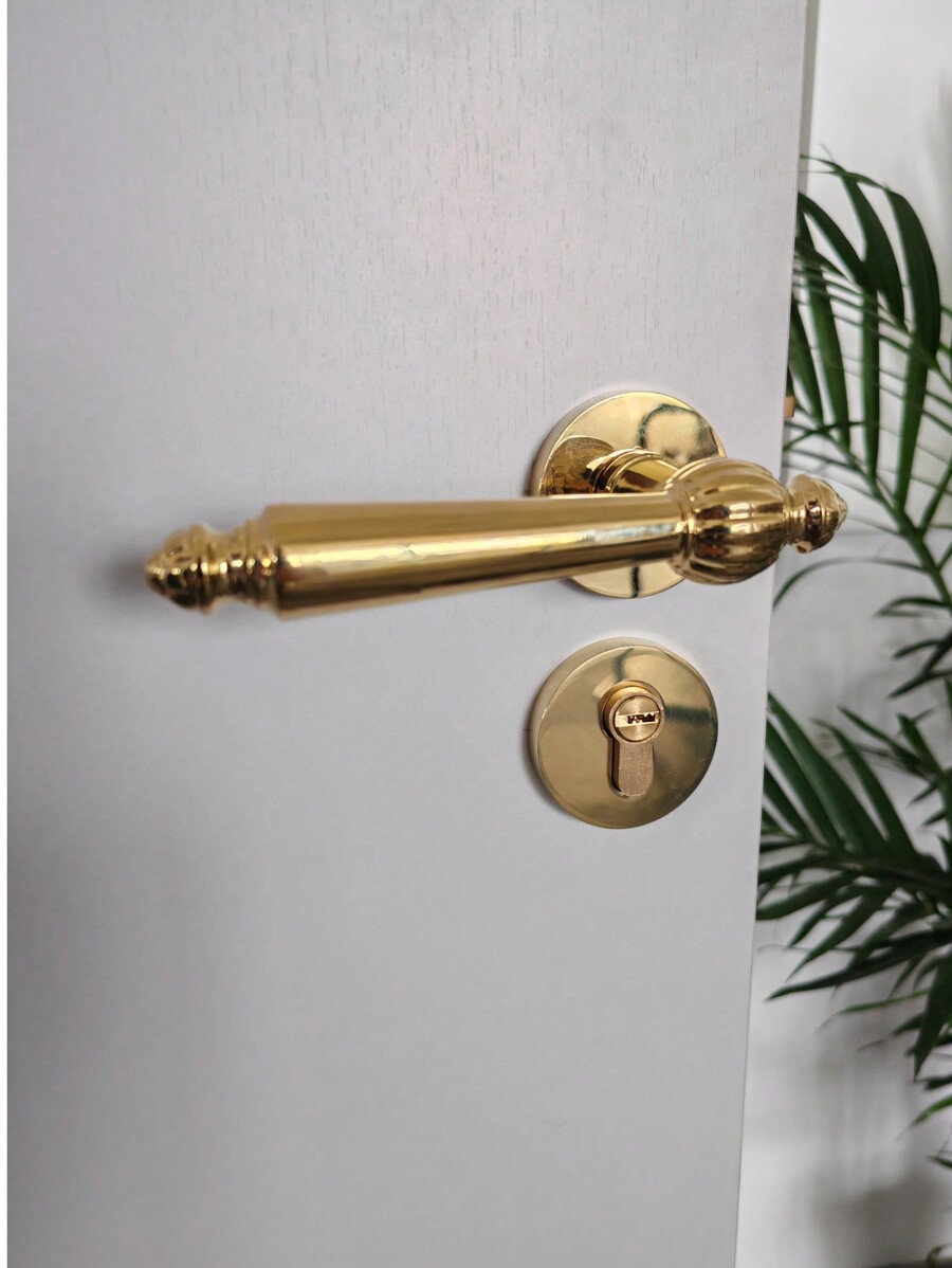 Poignée Porte PZ,CinziaSat Avec Rosetten,Chr/blanc