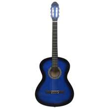 Klassikgitarre für Anfänger Blau 4/4 39"