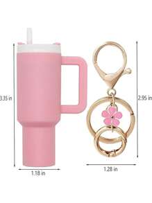 1pc Mini Tumbler Keychain Accessories ,Cute Cup Key Charms For Women Purse Handbag Backpack Backpack For School Car Accessories Goth Y2k - Multicolor - View 5