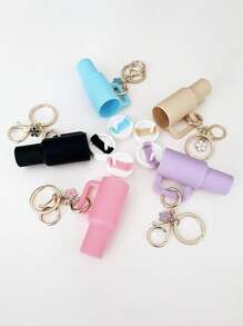 1pc Mini Tumbler Keychain Accessories ,Cute Cup Key Charms For Women Purse Handbag Backpack Backpack For School Car Accessories Goth Y2k - Multicolor - View 2