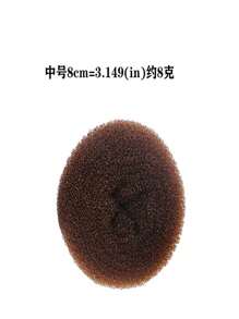 甜甜圈发髻制作器发髻造型器，流行凌乱发髻发圈，小号/中号/大号，休闲涤纶纤维 - 彩色 - 查看 5