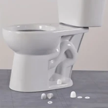 4pcs Universal Toilet Bolt Caps, Round Plastic Push-On Toilet Bowl BoltCaps Covers, With Extra Washers For Easy Installation - White - View 6