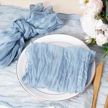 12/24 Pezzi di tovaglioli di garza di formaggio, 50 x 50 cm, tovaglioli da tavola di lino stile fattoria bohémien e accartocciati, tovaglia decorativa per matrimoni, feste, uso quotidiano domestico