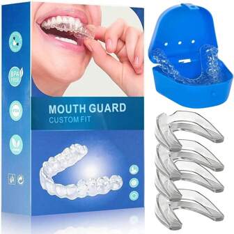 Set da 4 pezzi di semplici kit multifunzionali per la protezione e il brusismo dei denti