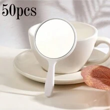 1 pieza/5 piezas/10 piezas/50 piezas Espejo compacto de mano, espejo de maquillaje portátil para bolso, artículos esenciales de viaje, espejo de tocador para dormitorio, maquillaje, barato, decoración de habitación, tocador, viaje, dormitorio, accesorios de maquillaje, espejo, espejo de tocador, mini espejo, espejo compacto, espejo pequeño, espejo de mano, barato, rellenos de calcetines, maquillaje, herramientas de maquillaje, cosas baratas, regalos, regalos para mujeres, regalos de Navidad