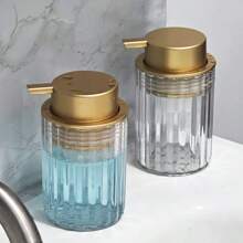 Dispensador de Espuma de Jabón para Manos Botella de Espuma Contenedor de Lavado de Manos Diseño de Espuma Dispensador Decoración de Encimera - claro - Ver 5