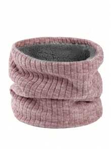 1 件羊毛冬季颈部保暖器，男女通用滑雪面罩，颈部围巾和腿部保暖器，厚实防风