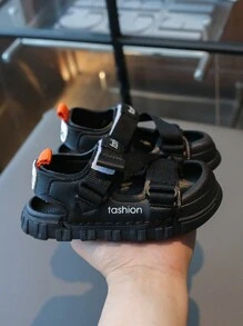 1 paire de sandales minimalistes de course d'enfant pour le printemps/été, design simple, confortable et polyvalent avec attache , pour un usage décontracté en extérieur