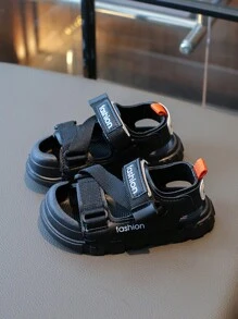 1 paire de sandales minimalistes de course d'enfant pour le printemps/été, design simple, confortable et polyvalent avec attache , pour un usage décontracté en extérieur
