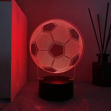 1pc Customized 3D Football Lamp With Name Text, Color Changing Touch Lamp, Gift For Football Fans - Multicolor - View 7