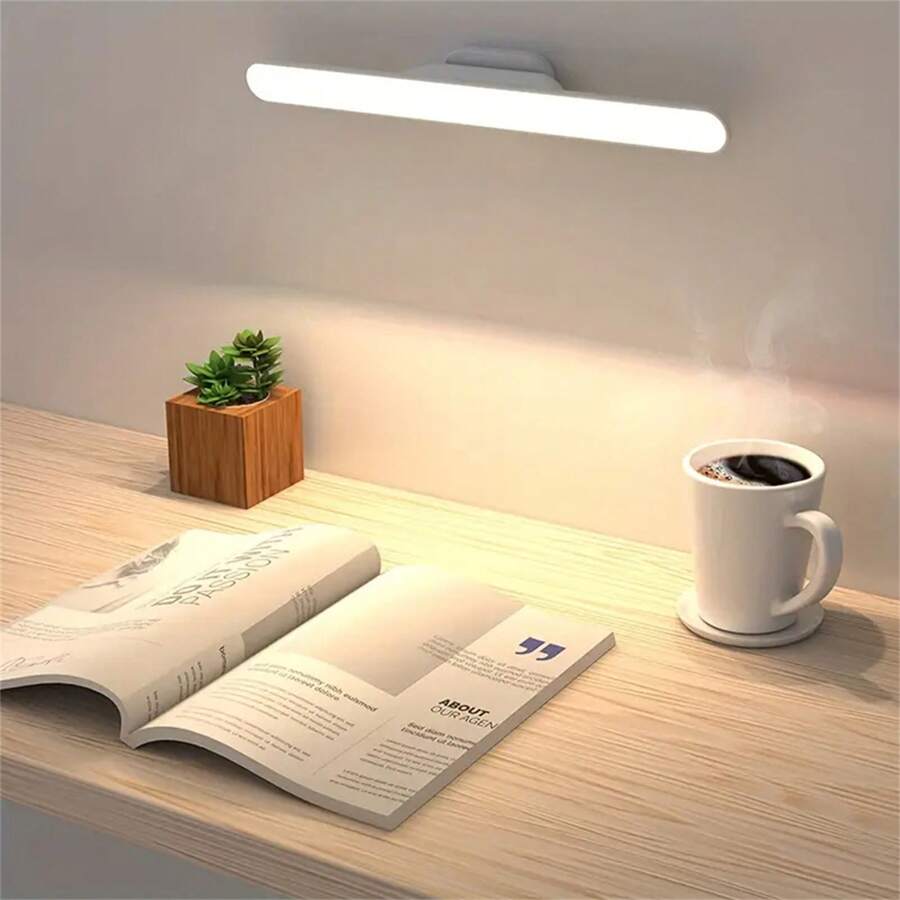 Wireless Rechargeable LED Surface Mounted Lamp With Magnetic And Touch Support - 白色 - 查看 1