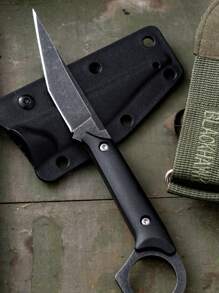 Sharp D2 Steel Blade Small EDC Fixed Blade Knife With Kydex Sheath And G10 Handle, Utility Knife For Outdoor Camping, Survival, Hiking, Everyday Carry, Hunting, Fishing - Một cỡ - Xem 9