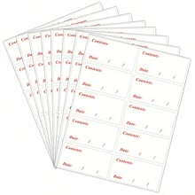 100pcs Waterproof Refrigerator Labels, White Adhesive Labels For Kitchen Organization, Food Containers, Jars And Pantry - Non-Contact Food Labels For Meal Prep And Storage - Multicolor - View 8