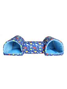 Comfortable Pet Hideaway, Can Play & Sleep - Animal Corner Tunnel Bed, Guinea Pig House, Easy To Assemble Ferret Hideout