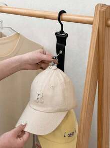 1/2/3pcs A Multi-Colored Hat Storage Organizer For Men And Women, Rack With Multiple Clips Closet Hanging Cap Organizer, 16 Baseball Cap Rack, For Closets And Cabinet Doors