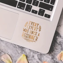 12 张 UV DTF 贴花贴纸，金色励志引文设计系列，适用于 Libbey 玻璃器皿，防水乙烯基转印贴纸，适用于玻璃杯、马克杯、冰箱、水瓶、DIY 装饰（不含杯子） - 彩色 - 查看 4