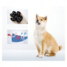 Protettori impermeabili per le zampe dei cani, adesivi antiscivolo per le zampe, adesivi per zampe di animali domestici di colore nero, rosa e blu, resistenti