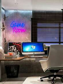1 pièce Enseigne néon lumineux à suspendre, lampe de décoration LED. Convient pour la chambre d'homme, la salle de jeux, la grotte du gamer, la salle de jeux, en cadeau, décoration de pièce
