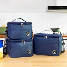 Capacity Hand-Held With Shoulder Strap Insulated Bag, Lunch Box Bag, Student Thickened Waterproof Lunch Bag.-Zmt