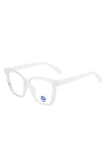 1buc unisex ochelari decorativi ușori, fără prescripție medicală, ramă PC pentru femei, ochelari cu ramă poligonală, retro, ușoare, cu lentile colorate deschise, bărbați/femei