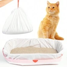 Litter Box Liners, Cat Litter Bags, Cat Litter Box Liners, Cat Litter Liners, Litter Bags, Litter Liners, Litter Box Bags Liners, Kitty Litterbox Liner Bags, Cat Pan Liners, Unscented, Jumbo - Multicolor - View 2