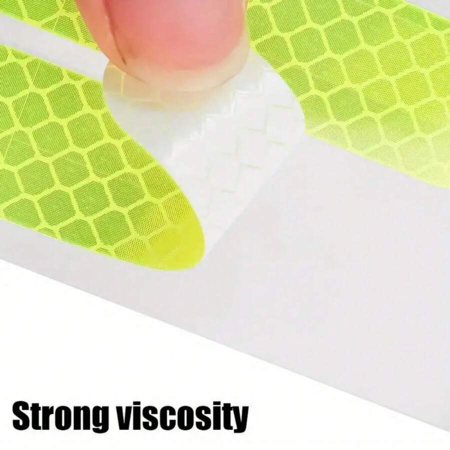 50pcs/100pcs Reflective Sticker, Self-Adhesive Reflective Strip, High Visibility At Night, Warning Sticker High Visibility Reflective Safety Stickers, Waterproof PVC, Suitable For Cars And Motorcycles, PET Material, Sports And Outdoor Equipment, Riding Accessories, No Need For Power Supply