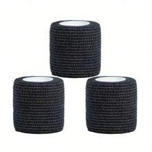 3pcs Set Self-Adhesive Elastic Bandages, Cohesive Non-Woven Sports Tape, Breathable & Stretchable Support, Suitable For All Ages, Non-Woven Fabric, Ideal For Running, Basketball, Soccer, Gym Workout - For Athletes Gym Accessories Sales Sports Tape