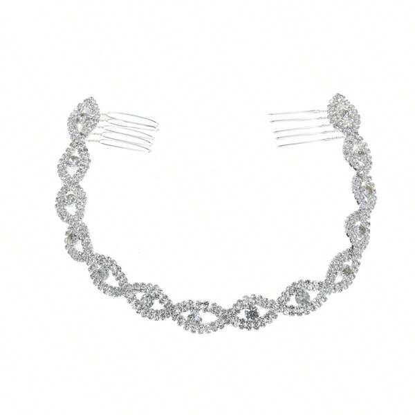 1pc Wedding Hair Combs For Bride Women Girls Hair Jewelry Accessories Rhinestone Headpiece Bridal Hair Combs