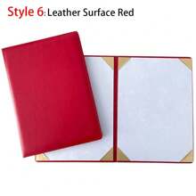 1pc Signing Contract A3 A4 Art Paper Hardcover Hosted Speech Plush Surface PU Leather Certificate Protector Thicken Poetry Reading Certificate Cover File Page Folder