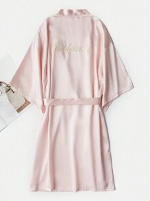 A Dressing Gown For Ladies Multi-Colored Wedding Bridesmaid Nightgown For Brides Dress For Girlfriends Party Embroidered Bathrobe For Brides Bathrobe For Weddings Party Wedding Supplies For Outdoor Weddings Holiday Party Supplies Home Bathroom Decor Summer, Fall