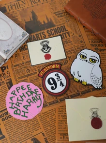 WB 1PC Harry Potter Authorization Hedwig Coaster Non-Slip Waterproof Easy To Clean For Drink Party Supplies Gifts For Parents Best Friends Valentine's Day