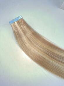 Kercsityn Tape In Human Hair 10-24 Inch Piano Color Hair Extensions Silky Straight Remy Human Hair Seamless Skin Weft Tape In Hair Extensions 20Pcs - S22/613 - View 7