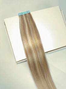 Kercsityn Tape In Human Hair 10-24 Inch Piano Color Hair Extensions Silky Straight Remy Human Hair Seamless Skin Weft Tape In Hair Extensions 20Pcs - S22/613 - View 8